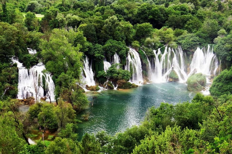From Dubrovni:Mostar, Kravica Waterfalls, and Kajtaz Tour - First look at Mostar and Stari Most