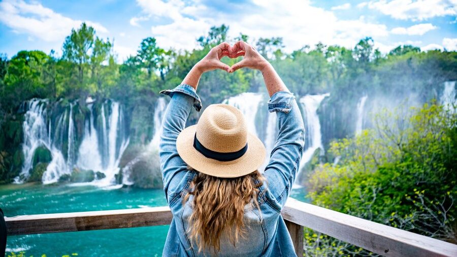 From Split and Trogir: Mostar Tour with Kravica Waterfalls - Kravica Waterfalls after the city heat
