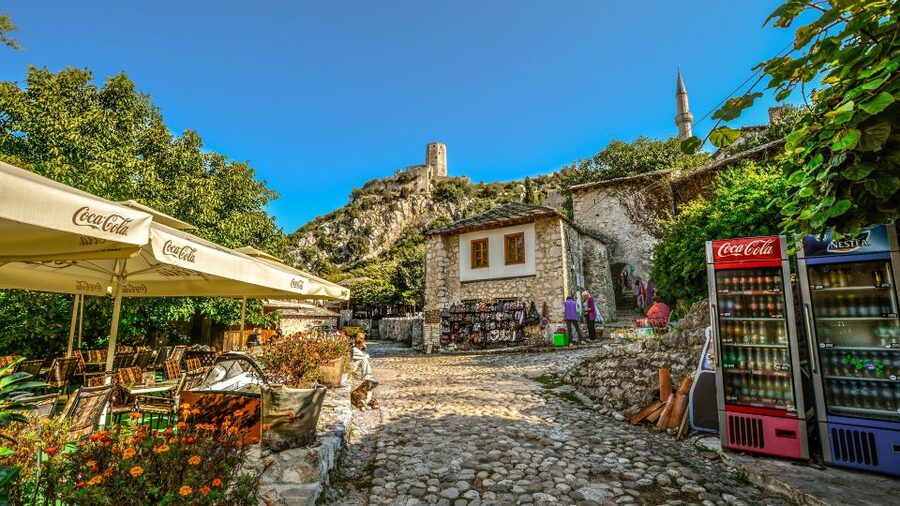 From Split and Trogir: Mostar Tour with Kravica Waterfalls - Počitelj: a short stop with a high viewpoint