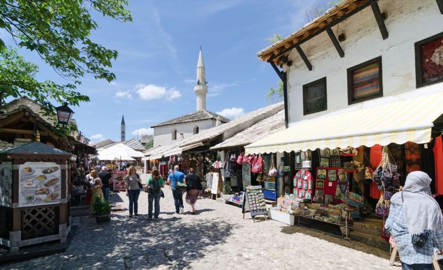 Mostar & Međugorje Full-Day Private Tour from Dubrovnik - Mostar Mosque and the city’s layered identity