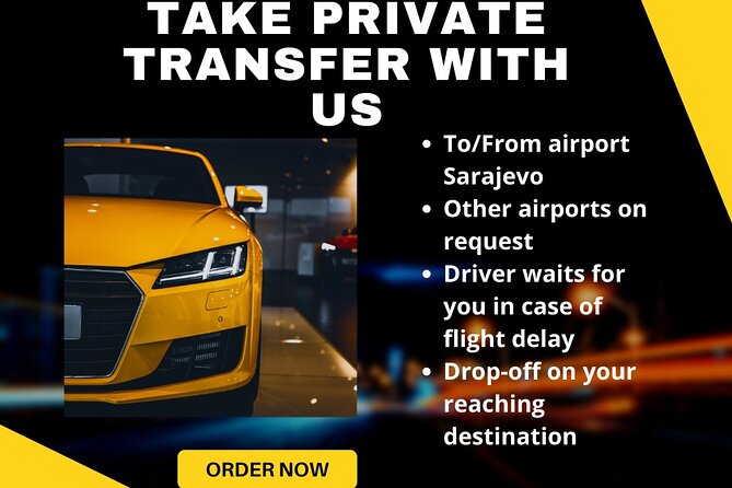 Sarajevo: Shuttle to/from Sarajevo Intl. Airport - Meeting the driver outside baggage claim